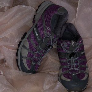 EX COND Women's Size 9M MONTRAIL HIKING SHOES, Purple and Gray